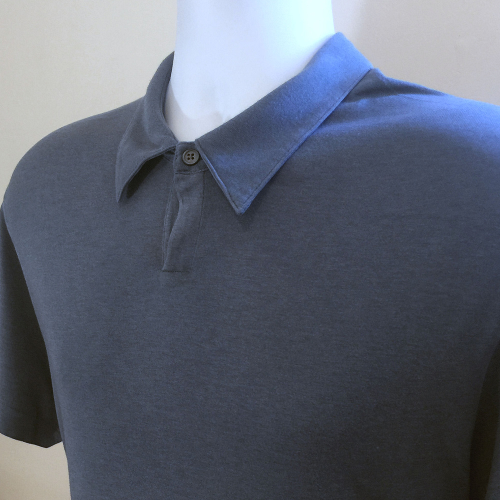 Banana Republic Steel Blue Super Soft Polo